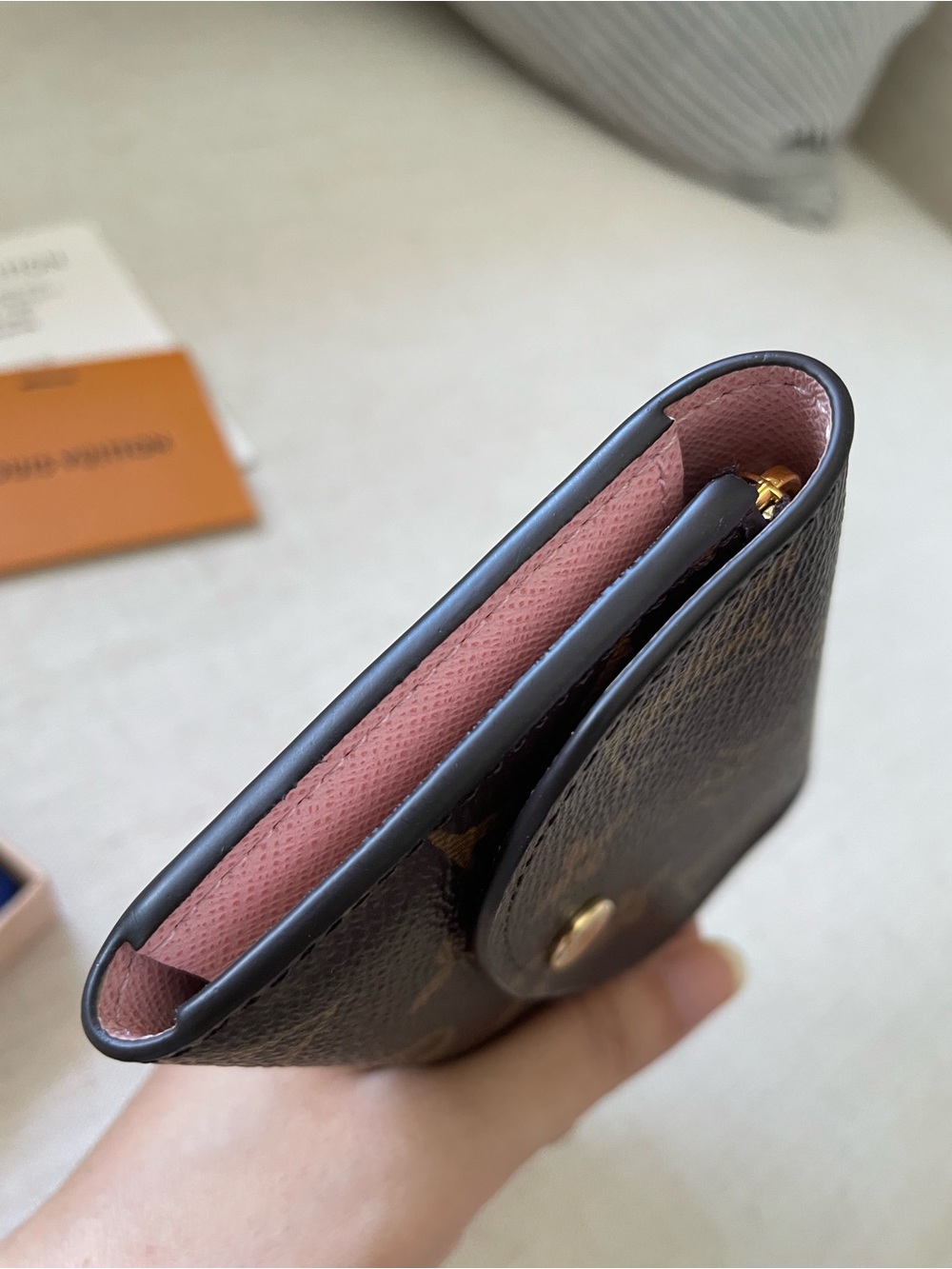 Louis Vuitton PINK Rose Ballerine Rosalie wallet card holder - Picture 8 of 11